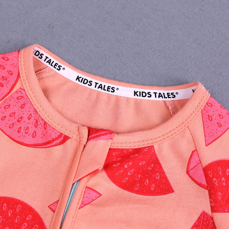 Хлопковый комбинезон с короткими рукавами для новорожденных Летняя тонкая