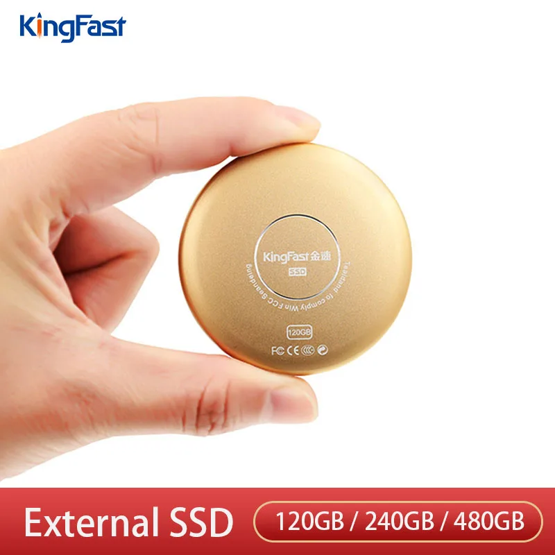

KingFast External SSD 120GB 240GB Portable SSD 480GB Hard Drive USB 3.0 Type C SSD External Solid State Drive for Laptop