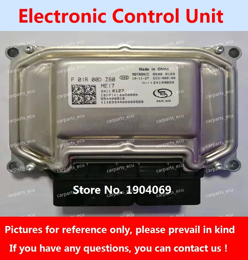 

Компьютерная плата двигателя F01R00DZ60 24109518 F01RB0DZ60 ME17 ЭБУ F01R00DKF3 S60-3610240 F01RB0DKF3 для автомобиля Chevrolet Sail Aveo