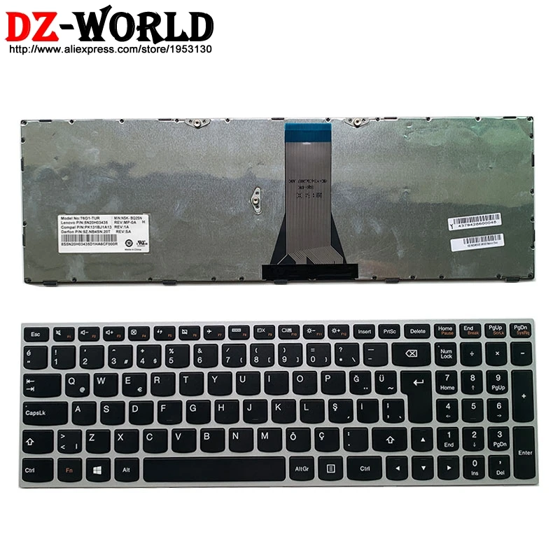 Новый оригинальный Турция Клавиатура для ноутбука lenovo G50 70 45 80 30 G51 35 G70 E50 B50 серия