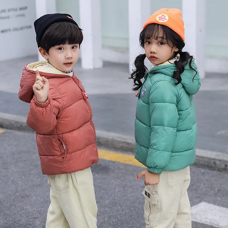Новинка 2019 года Модное детское зимнее пальто для маленьких мальчиков и девочек