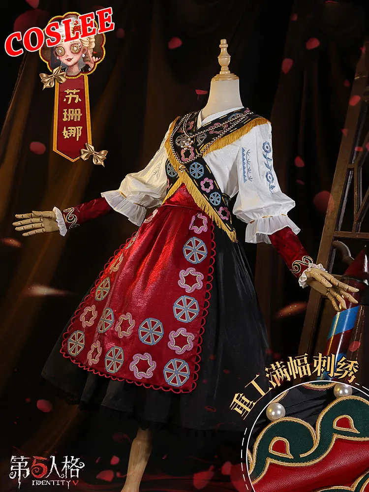 

COSLEE Game Identity V Matha Behamfil Cosplay Costume Susanna Gorgeous Women Dress Halloween Carnival Party Outfit New