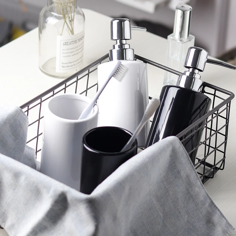 Простой керамический дозатор мыла емкость для лосьона дома гостиницы