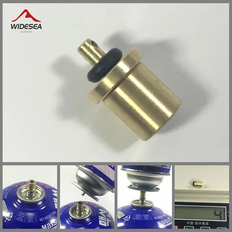 

Widesea Camping Gas Refill Adapter for Outdoor Stove Cylinder Tank Burner Equipment Accessories Hiking Inflate Butane Canister