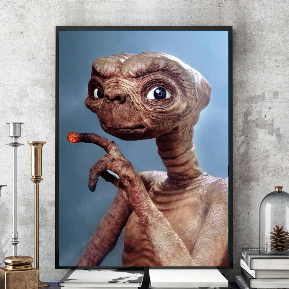 Новый набор для вышивания бисером "Фильм E.T. Инопланетянин" 5D, квадратный крестик, полная картина со швейцарским бисером и мозаикой.