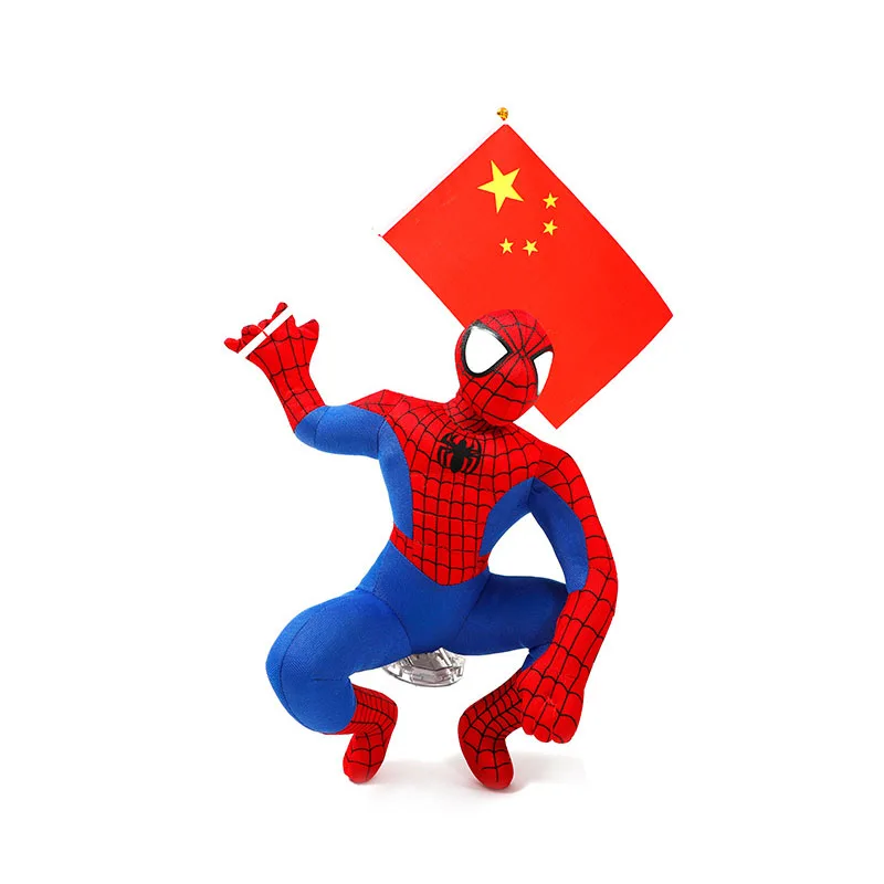 22cm Spiderman История Шериф Вуди Базз Марио Брос Лайтер автомобиль плюшевые игрушки Супермен Человек Паук снаружи повесить игрушки авто аксессуары украшение автомобиля - Цвет: 22cm Spiderman