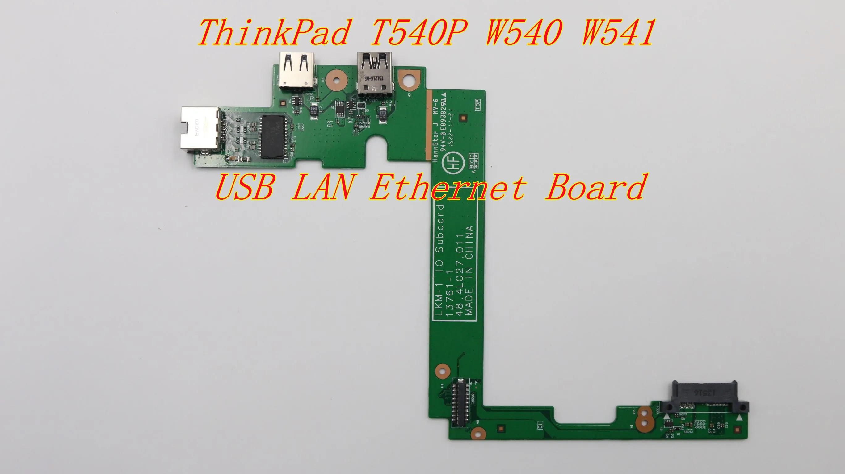 Оригинал для Thinkpad T540P W540 W541 USB LAN Ethernet плата интерфейсная подплата 13761-1 48. 4l029. 011 4l027.