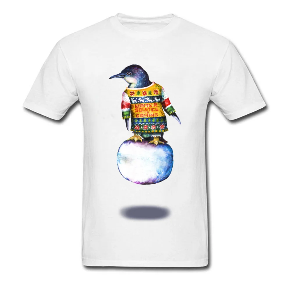 

Kohpweran Hovering Penguin Kawaii Mens T Shirts Cute T-shirt Cartoon Sweatshirts Men Tops Lycra Tees Christmas Clothes