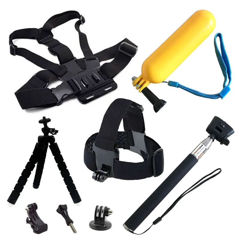 Аксессуары для GoPro Hero 9 набор селфи палки с креплением Go Pro 8 7 6 5 4 Session SJCAM SJ4000 ENEK H9