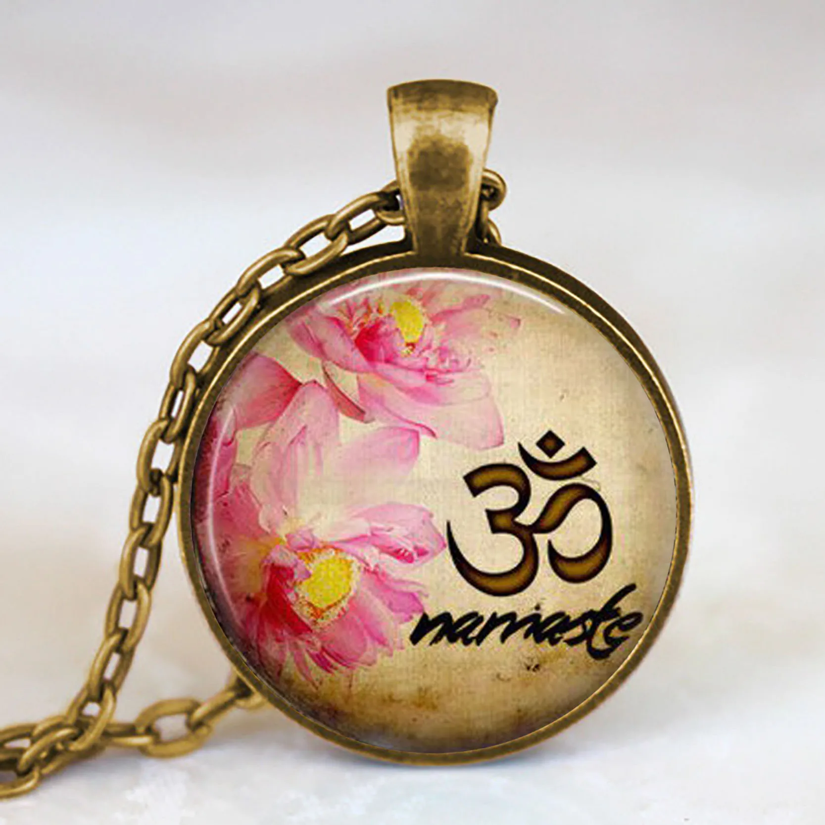 Очаровательные серьги подвеска ожерелье цветок лотоса индийский головной убор