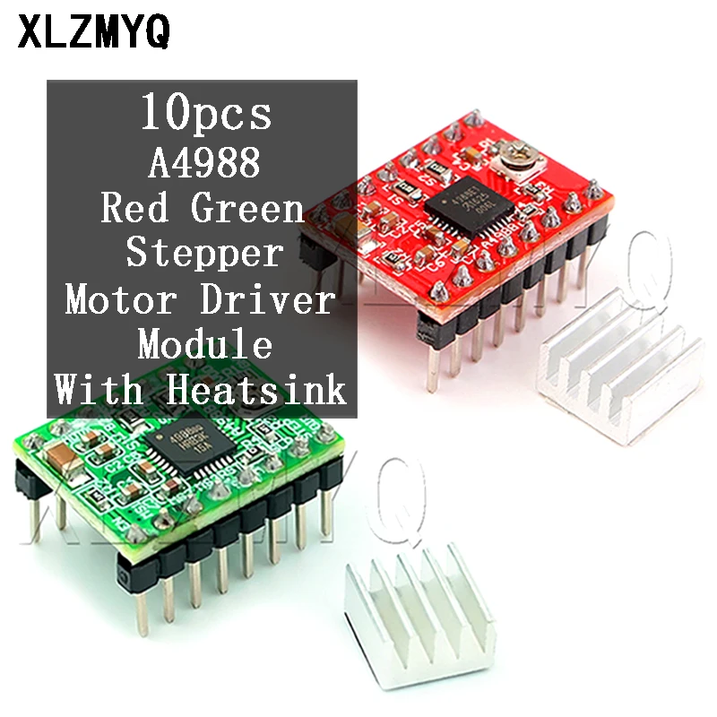Модуль драйвера шагового двигателя A4988 с радиатором и запчасти для 3D-принтера