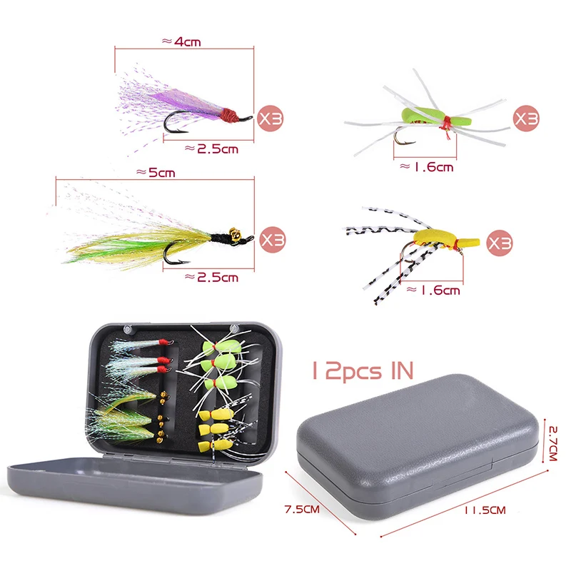 12 шт. рыболовные крючки с бородкой | Спорт и развлечения