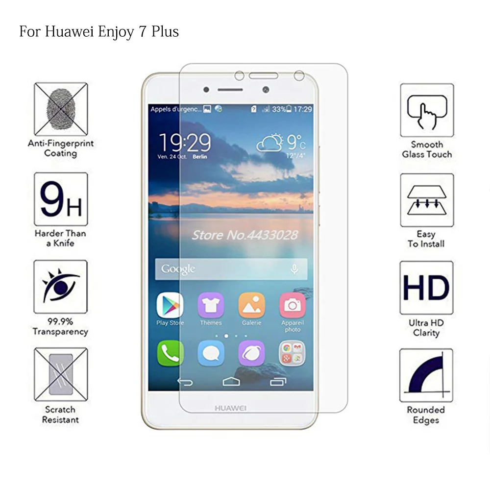 Закаленное стекло для телефона Huawei Enjoy7 Enjoy 7 Plus 7plus полное покрытие Защитная