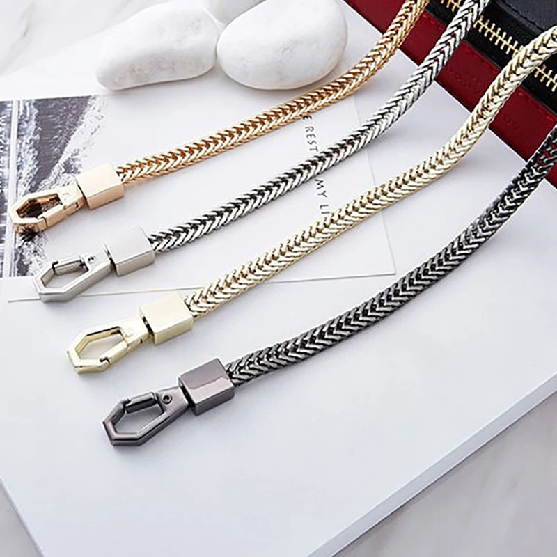 DIY Gold/Silver/Gun Black Bag Strap 7mm Replacement Purse Chain Shoulder Bag Straps Small Handbags Purses Handle Chain