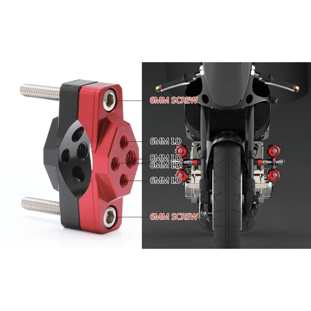 Motorcycle Aluminum Spotlight Headlight Handlebar Holder Bracket universal spotlights bracket fixed bumper fixture 32mm 42mm | Автомобили