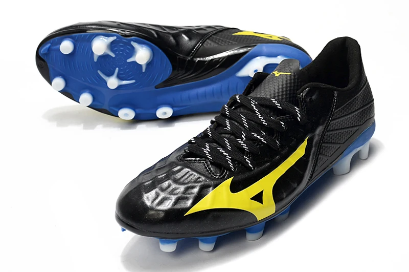 Мужские кроссовки Mizuno Creation Rebula 3 FG уличная спортивная обувь черные/желтые Размер