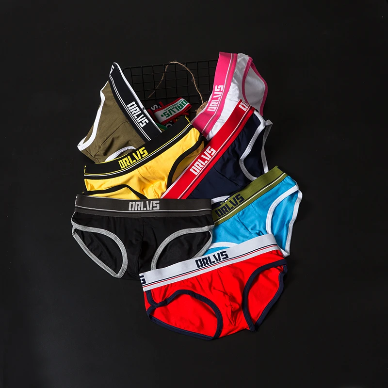 Мужские сексуальные трусы брифы для геев хлопковые нижнее белье шорты мужчин
