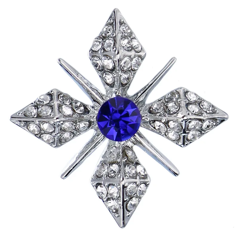 Золотая булавка брошь i Remiel со звездой и кристаллами для мужчин женщин аксессуары