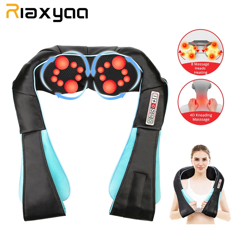 Инфракрасный электромассажер-воротник u-образный электрический массажер для