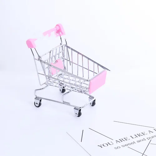 1 шт мини-супермаркет ручных тележек торговая мини-тележка для рабочего стола