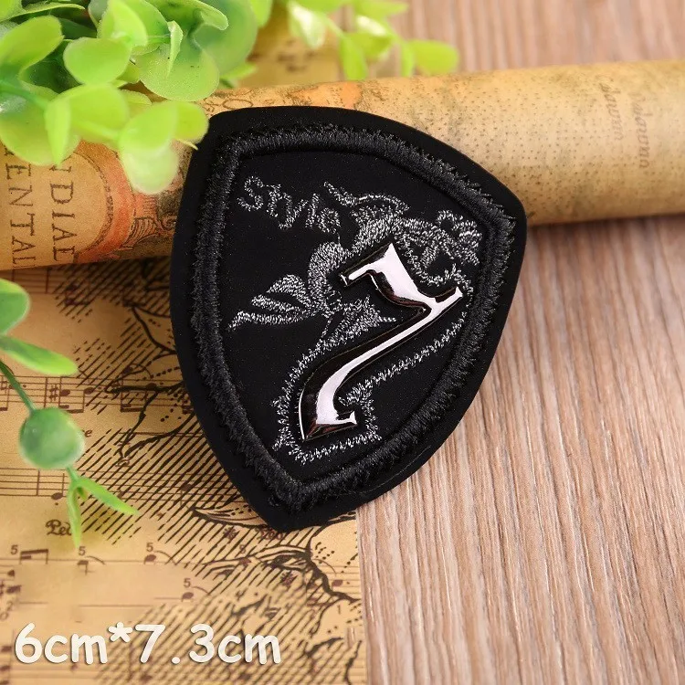PGY DIY черный белый Железный на коже 3D череп значок для одежды сумки джинсы вышивка пользовательские наклейки для одежды нашивки на одежду