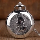 Модное серебряное кольцо портрет Сталин России лидер кварцевые карманные часы ожерелье кулон брелок с часами подарки для мужчин и женщин