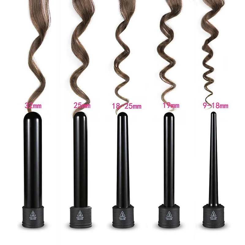 

Hair Curler Straightener Set 3 In 1 Curling Iron Professional Wand Roller Set Interchangeable Fashion Care Styling Hair Tool