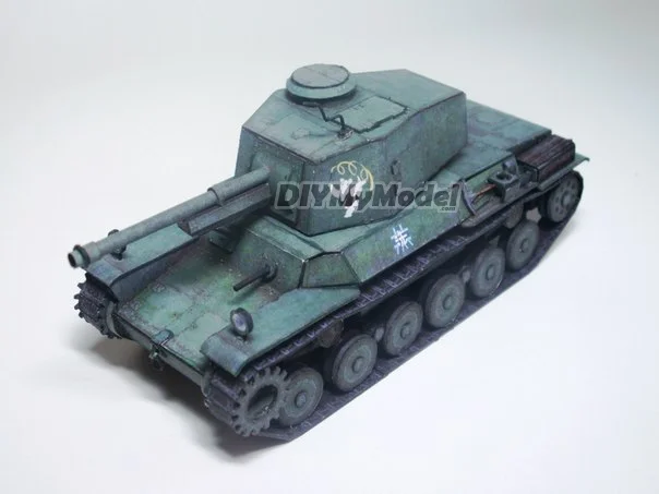 Diymymodel-rompecabezas de juguete hecho a mano, tanque medio, BRICOLAJE, manualidades, manualidades, para regalo de pel&iacute;cula-0