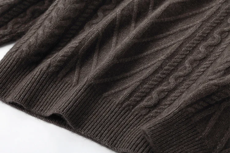 Свитер mujer moda женский осенне-зимний толстый теплый пуловер с высоким воротом кашемировый свитер из яка твист свитер damski