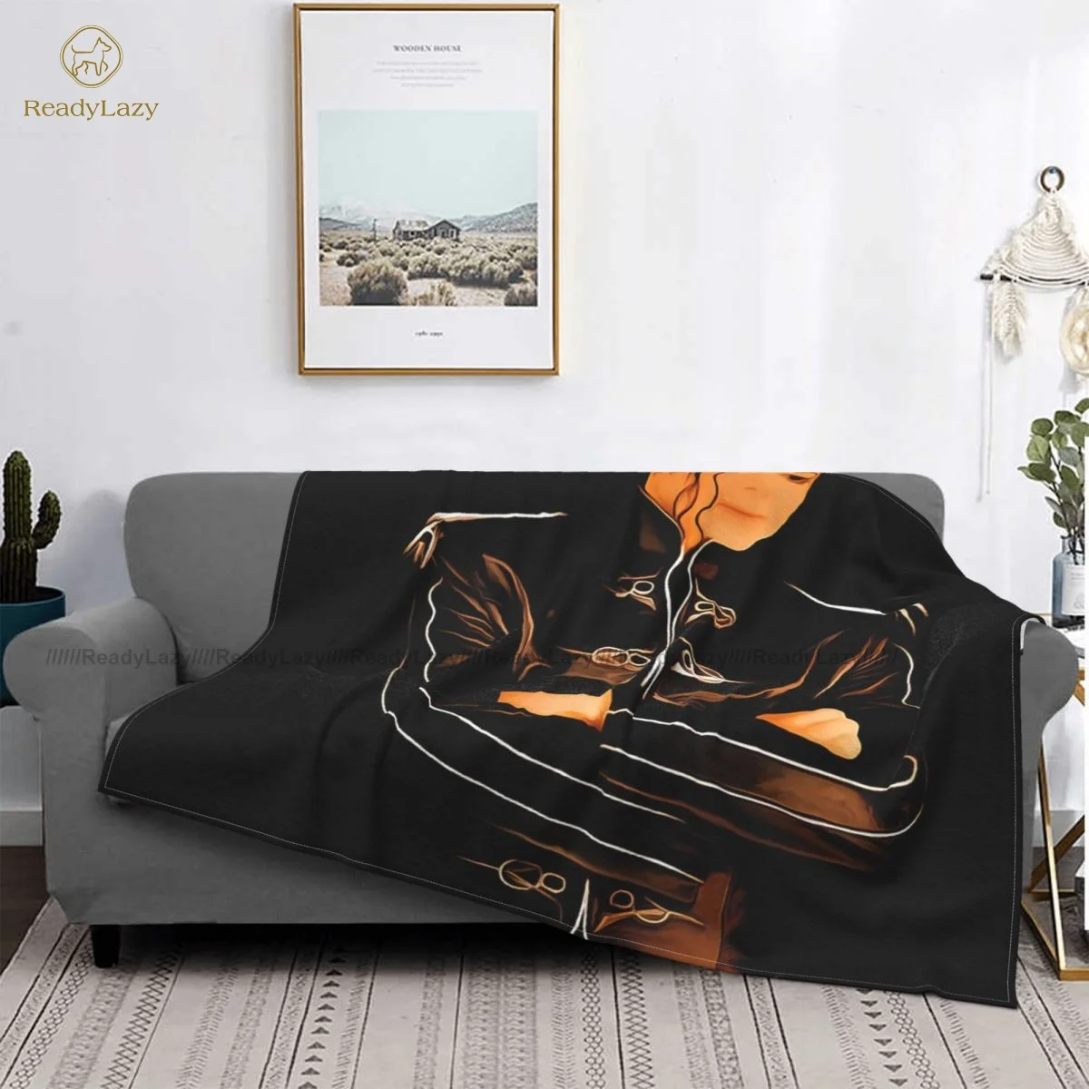 

Thriller Blanket Fleece Car Blanket Soft Cheap Funny Bedspread