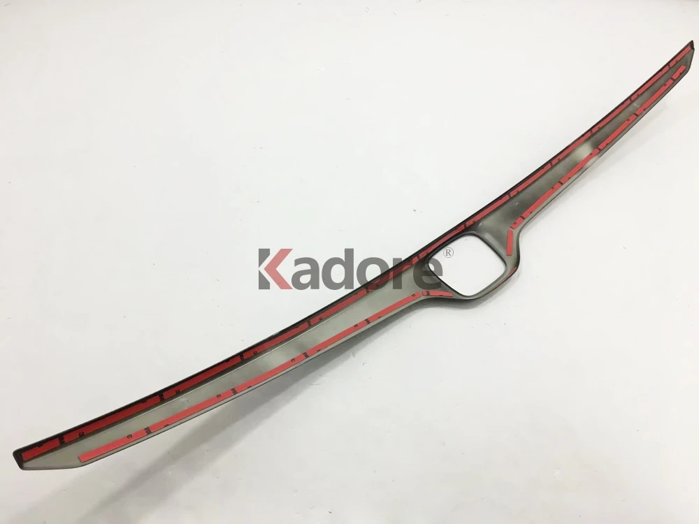 For CRV CR-V Carbon Fiber Trim Rear Trunk Lid Cover Tailgate Strip Back Door Boot Garnish Accessories