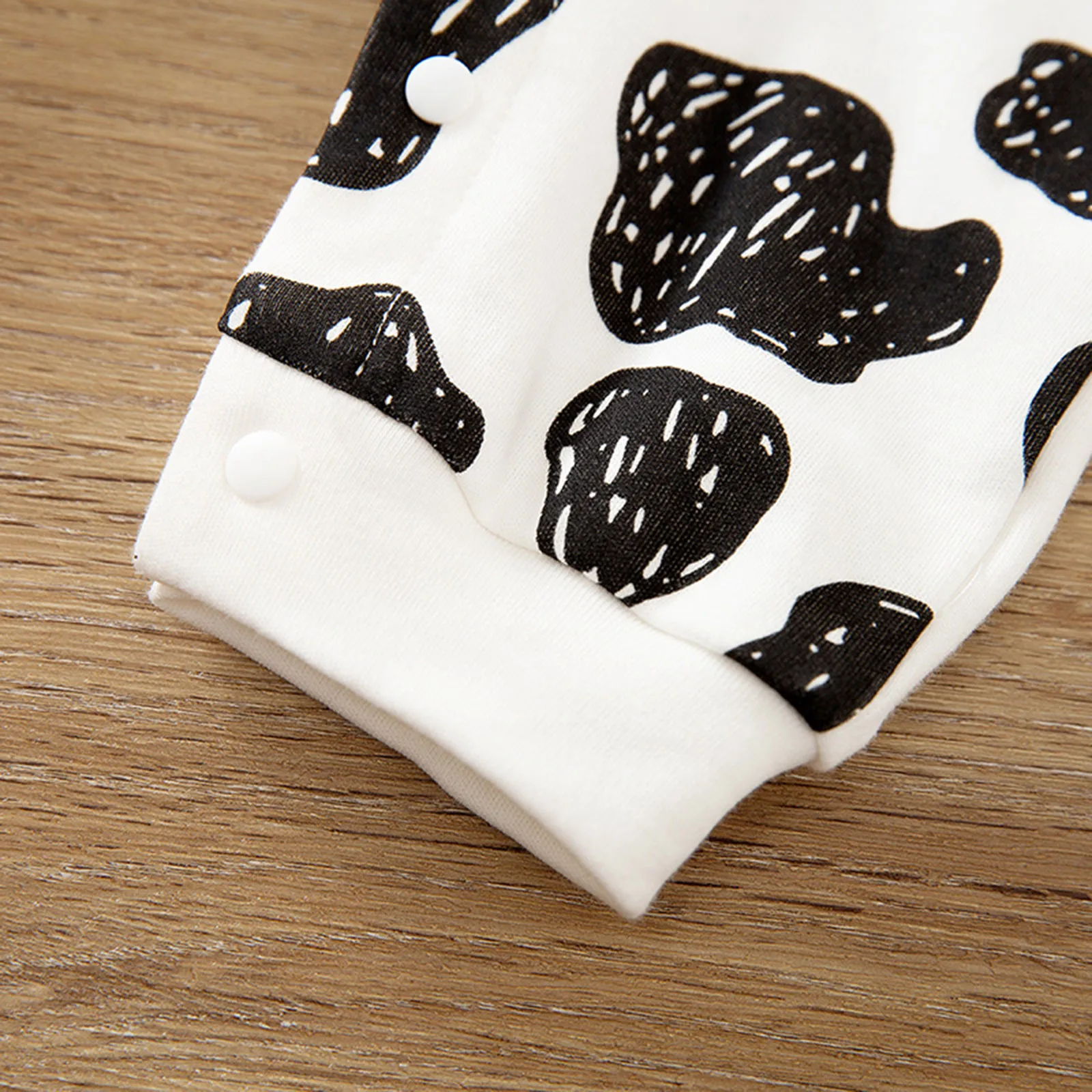 Newborn Infant Baby Boys Girls Dairy Cow Print Cartoon Romper Jumpsuit Outfits boy clothes kinder kleding meisje E1 | Мать и ребенок