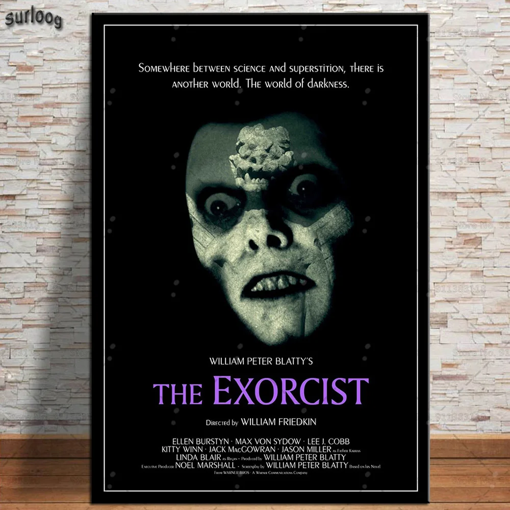 The Exorcist популярный классический ужас искусство стен холст живопись постеры