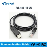 pc communication cable rs485 150u usb for the controller with rj45 connector and ls series solar charge controller computer