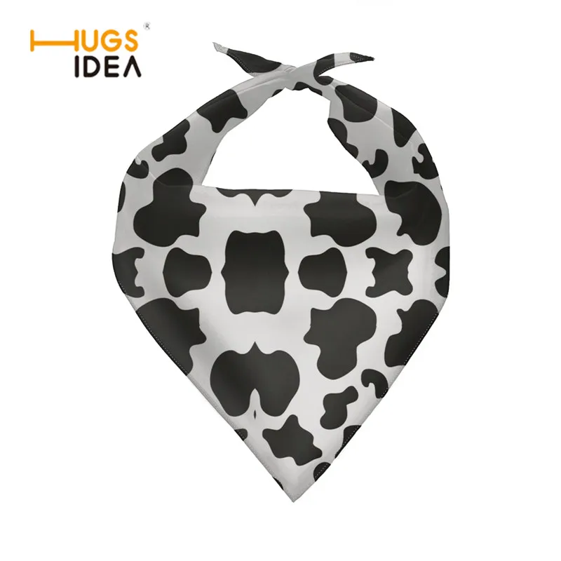 

Brief Cow Design Pattern Dog Bandana Adjustable Washable Pet Triangle Towel Soft Elastic Dog Accessories Fit Small Medium Pet
