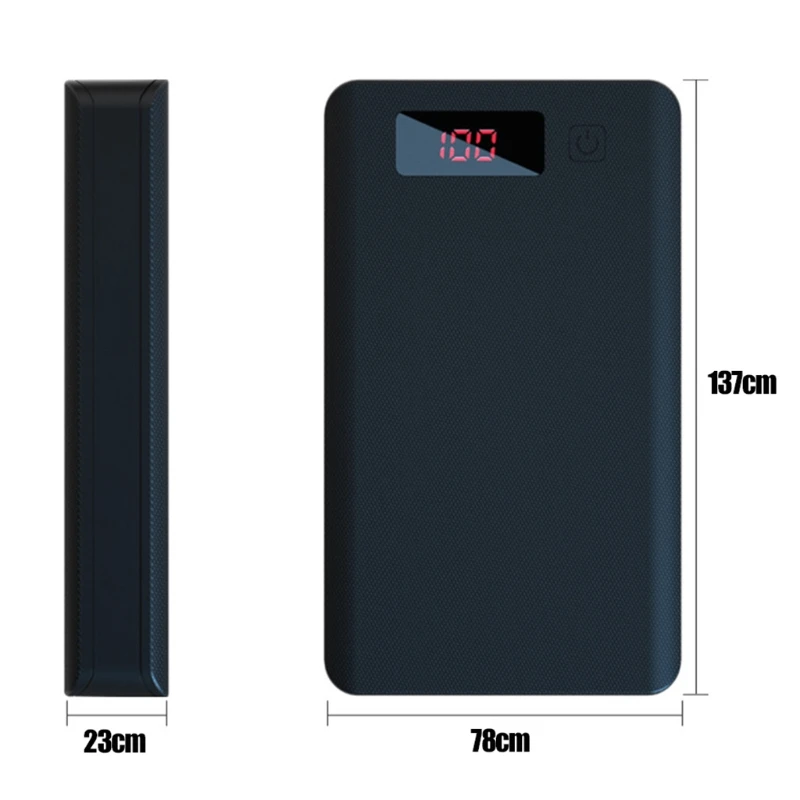 

A6 LCD Display DIY 6x18650 Battery Case Power Bank Shell Portable External Box Without Battery Powerbank Protector