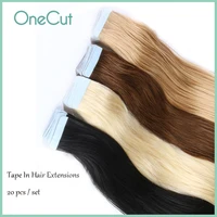 tape in human hair extensions straight remy seamless invisible natural machine made adhesive tape hair extensions for salon
