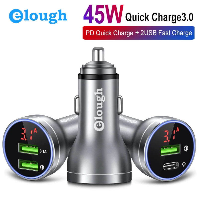 Elough прикуриватель автомобильное зарядное устройство автомобильная зарядка