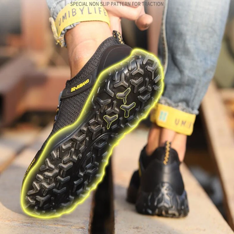 2020 мужские ботинки светильник защитная обувь стальной носок рабочая мужская для