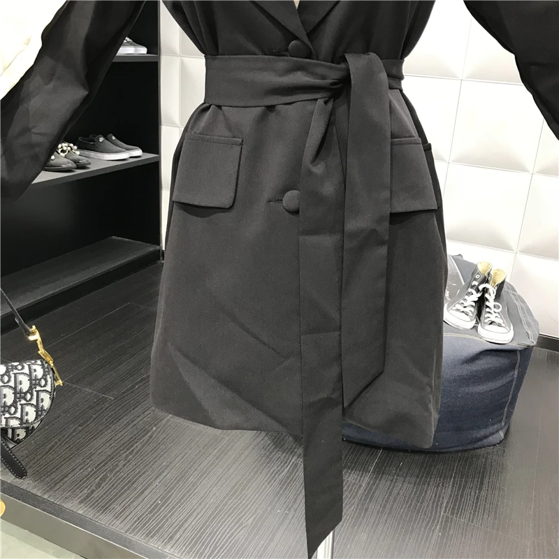 Женский блейзер с длинным рукавом GetSpring приталенный однобортный Блейзер на