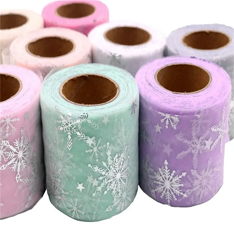 Юбка для душа со снежинками и звездами из органзы детская юбка украшения