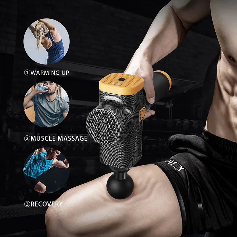 Феникс A2 массаж мышц пистолет 4 зубная щетка со сменной головкой и 3 регулируемых