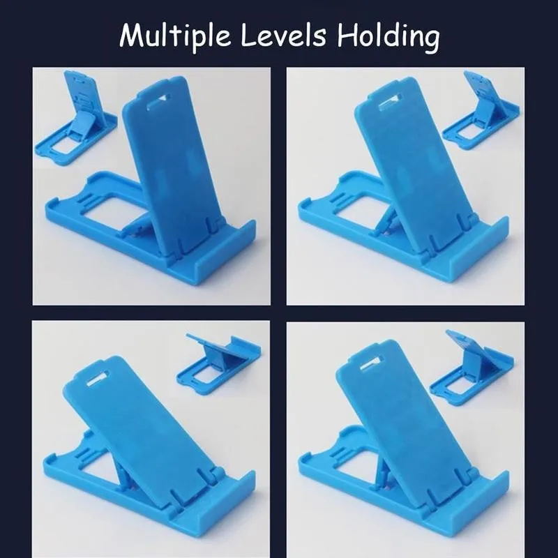 

Universal Plastic Phone Holder Stand 4 Degrees Adjustable Desk Foldable For Xiaomi Stand Holder Phone For IPhone Universal L8S5