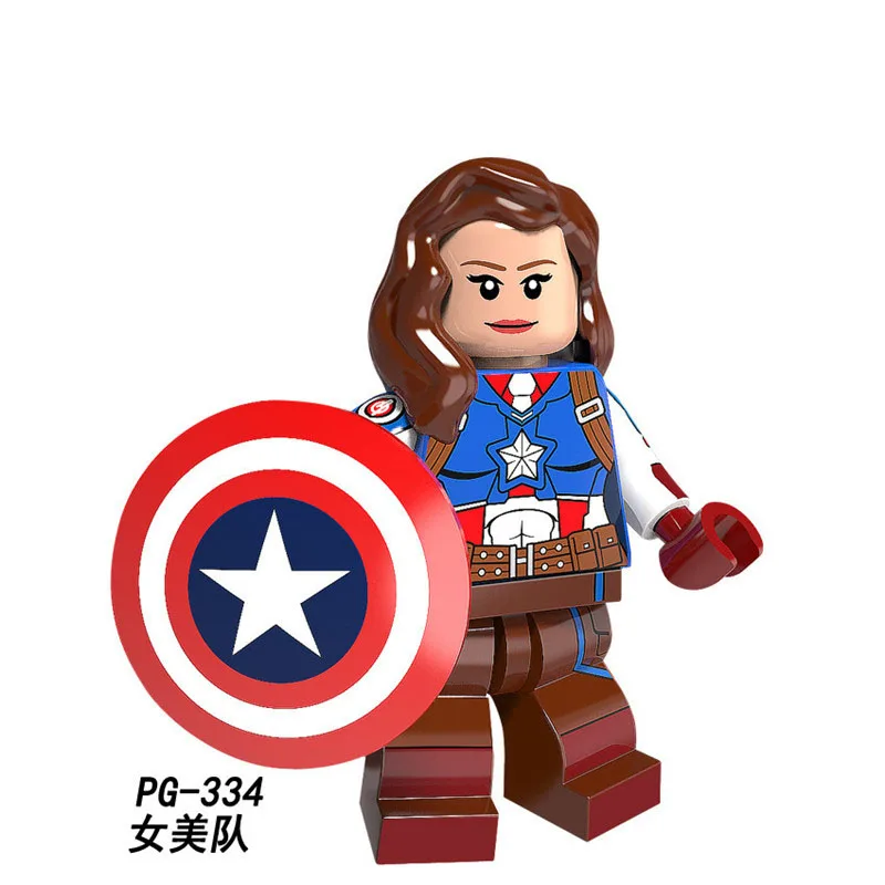 Single Sale Building Blocks Super Hereos Iron Man Female Captain America Reverse Flash Joe Wolverine Figure Children Toys PG8105 | Игрушки и