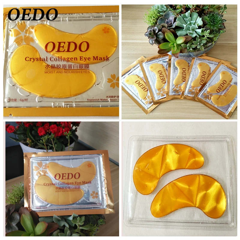 

5/10 Pieces Anti-Aging Gold Crystal Collagen Eye Mask Skin Care Eye Patches Crystal Beauty Anti Dark Circle Anti-Puffiness Cream