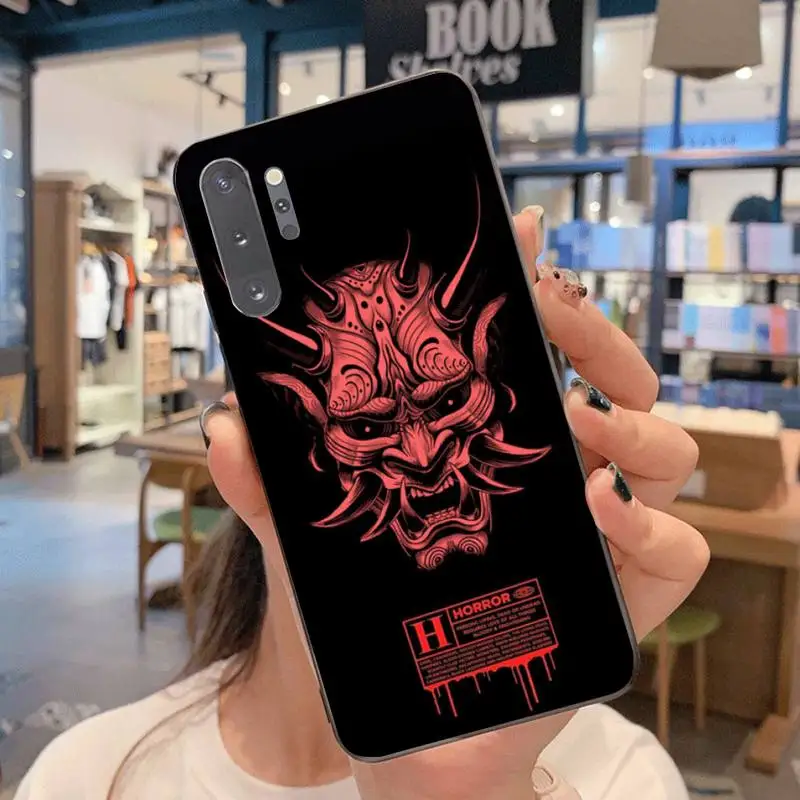 HPCHCJHM японский Oni Hannya чехол для телефона с изображением демона Samsung Note 7 8 9 10 Lite Plus