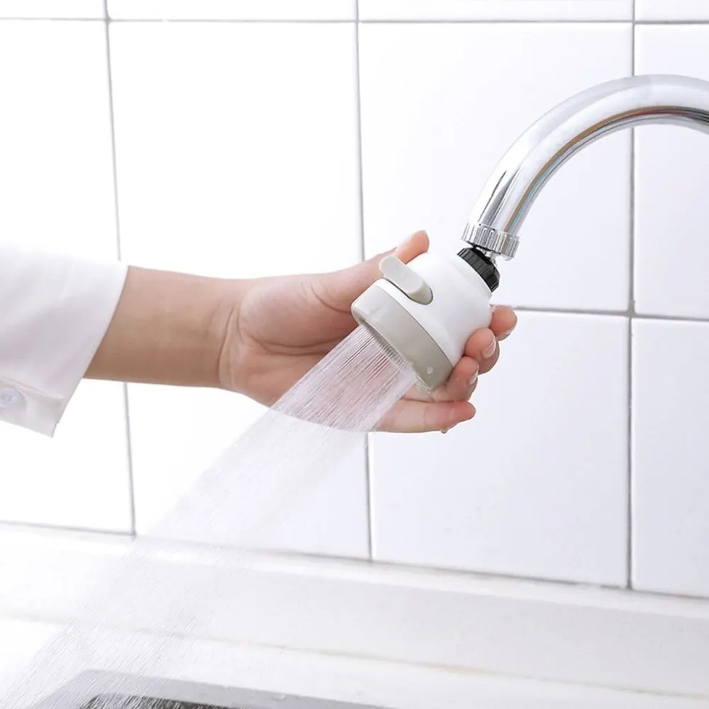 

360 Degree Water Bubbler Swivel Head Water Saving Nozzle Tap Adapter Kitchen Water Sprinkler Water Saving Device
