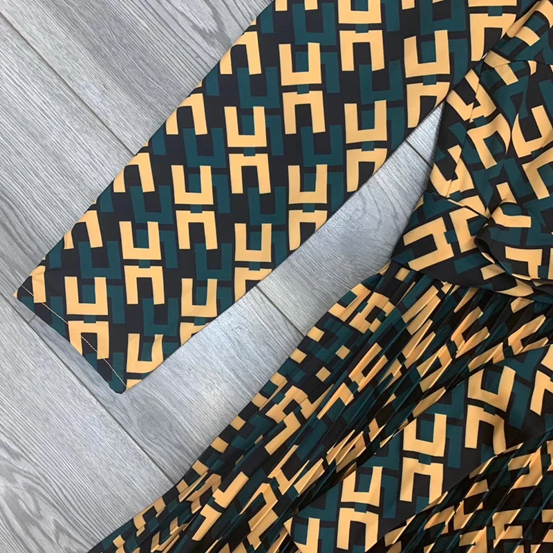 Женское винтажное платье с буквенным принтом AELESEEN весенне-осенние вечерние