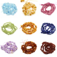 40cm natural citrines quartzs fluorite chip beads crushed stone jewelry accessories for making design necklace bracelet