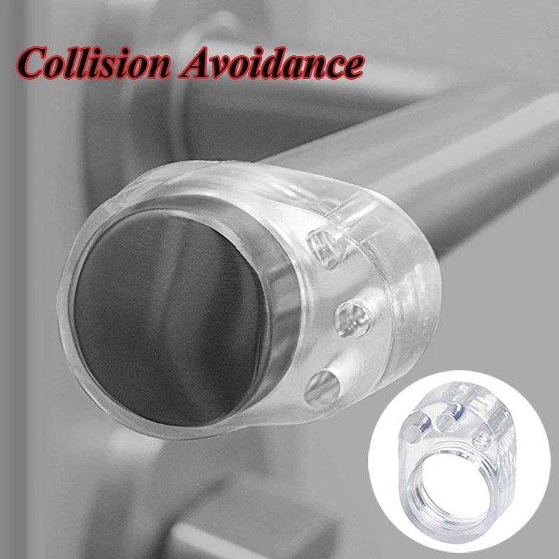 

Crash Absorber 5pcs Transparent Easy Install Door Handle Nozzle Door Handle Stopper Useful Silencer Handle Buffer Protection